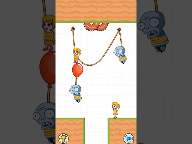 Rope rescue : cut save puzzle level 12 game Plan lll #gaming #gameplay #newgameplay #newvideo #funny