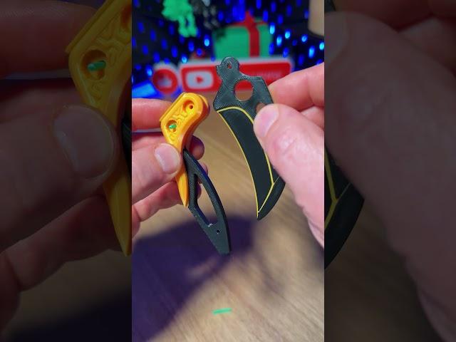 3D Printed Gravity X Karambit Fidget Knife Opener 