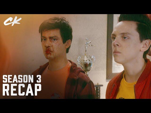 Cobra Kai Season 3 Recap (Xolo Maridueña, Jacob Bertrand)