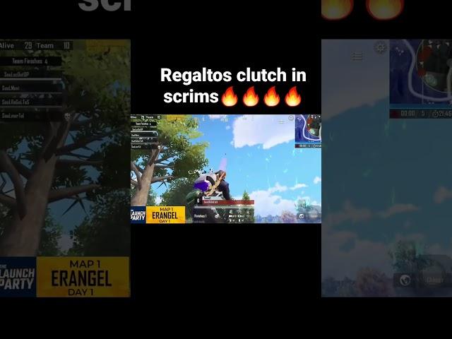 Regaltos clutch in scrims | Regaltos 1v4 clutch #regaltos #short #shorts #pubg #bgmi #soul #mavi