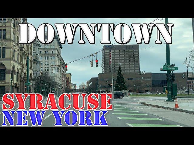 Syracuse - New York - 4K Downtown Drive