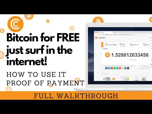 Earn FREE #Bitcoin daily!  | How it works-Proof of payment | CRYPTOTAB # 1 (Full Explanation)