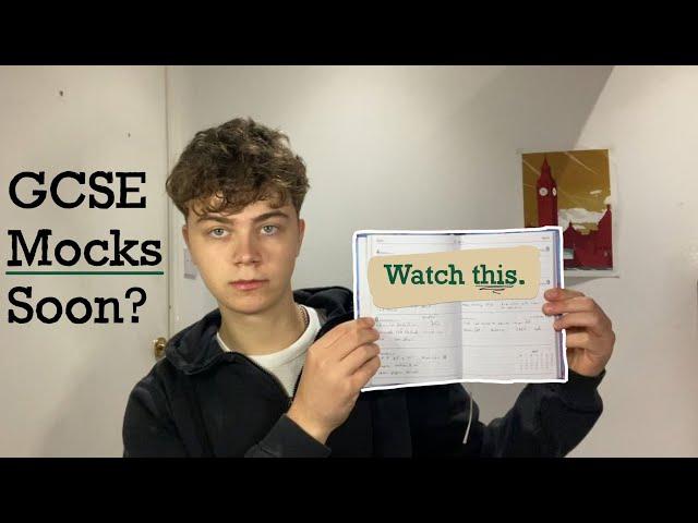 The best way to prepare for your GCSE mocks (grade 9 student)