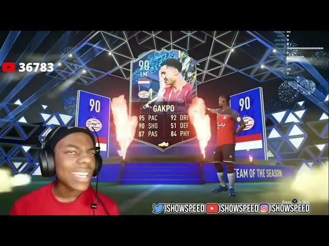 IShowSpeed wrong names compilation fifa pack opening