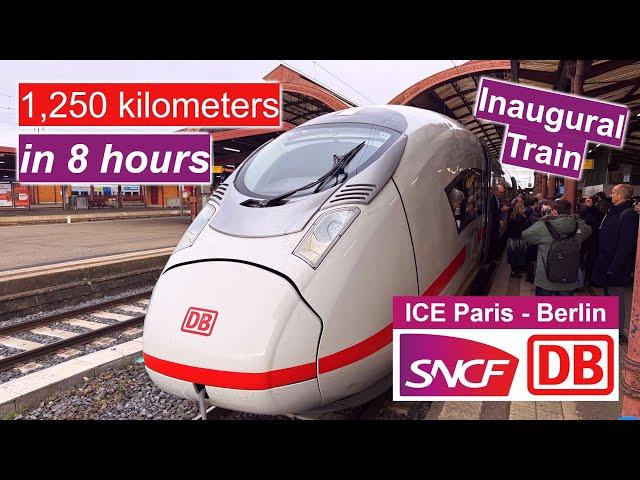 Inaugural ICE High-Speed Train Paris-Berlin in First Class - French segment