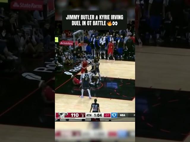 Jimmy Butler & Kyrie Irving go head-to-head in OT  #shorts