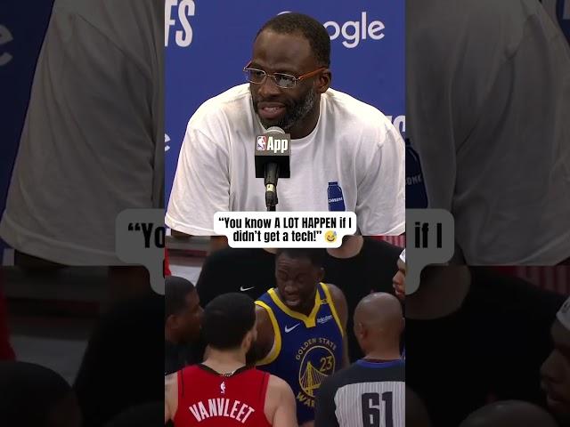Draymond Green on his interaction with Fred VanVleet 