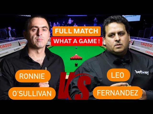 FULL MATCH Ronnie O'Sullivan vs Leo Fernandez-UK Championship Snooker-Amateur VS Pro Player