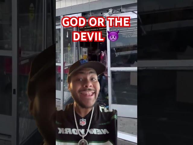 WHO WINS… THE DEVIL  OR GOD   #comedy #memes #jokes #atg #rapmusic #giantfood #god #devil #mindg