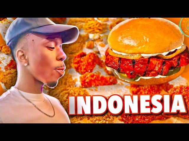 Black Man Reviews Popeyes SPICIEST Chicken in Jakarta Indonesia!  | Meeting Street Artists