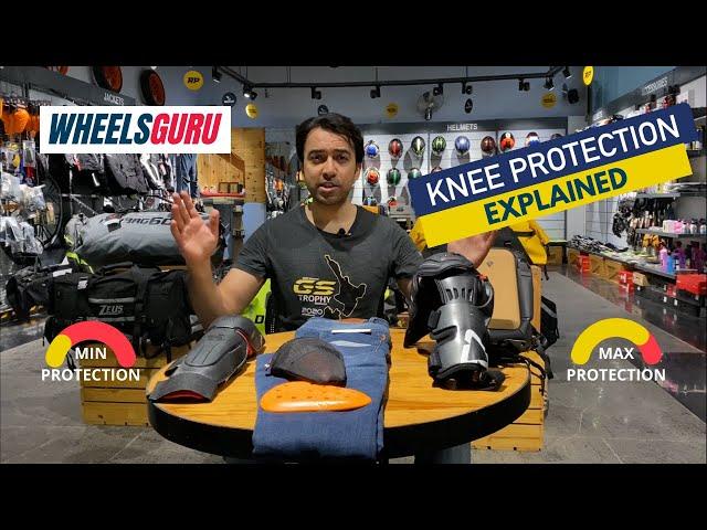 What Are Different Kinds Of Motorcycle Knee Protection? #WheelsguruExplains