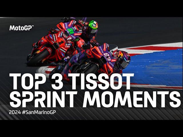 Top 3 #TissotSprint Moments  | 2024 #SanMarinoGP