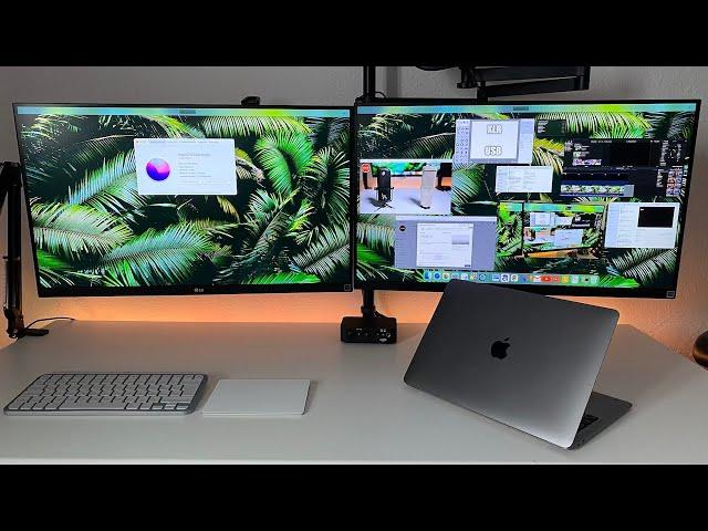 Apple Chip M1 con 2 monitores