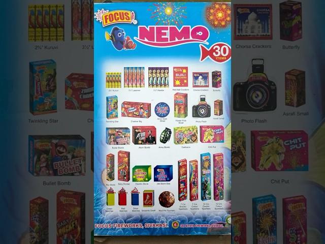 Crackers gift box collection #Nemo #Gitfbox #sivakasicrackers #2024