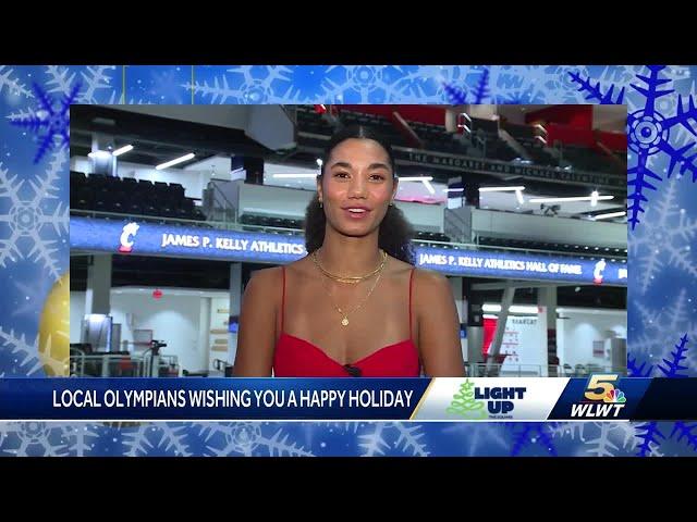 Athletes who represented Cincinnati at Paris Olympics spread holiday spirit