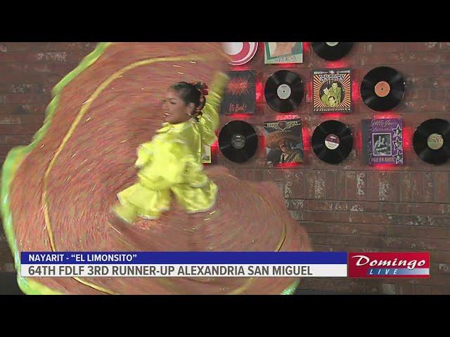 64th Annual Feria de las Flores 2nd Runner-Up Alexandria San Miguel "El Limonsito"