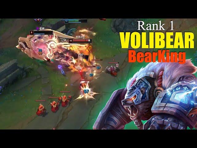 Rank 1 Volibear vs Warwick - Master Elo -  BearKing or Xiong Wang Volibear