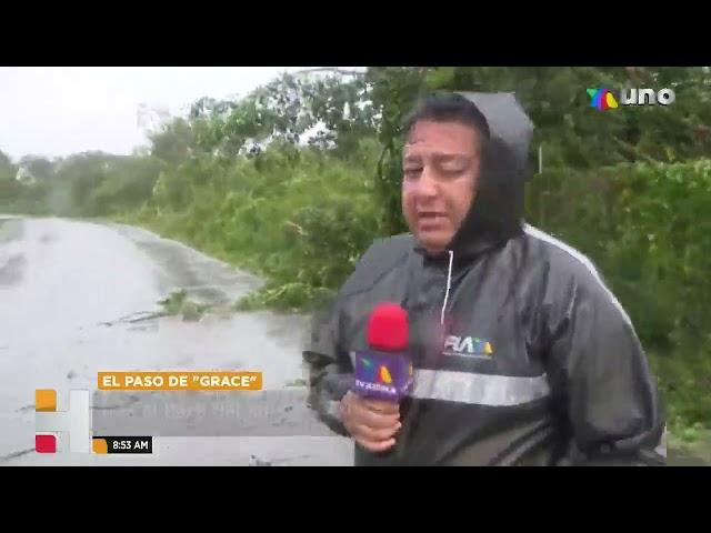 Edgar Galicia narra la llegada del huracán "Grace"