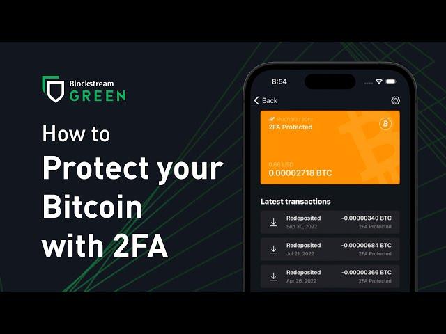 How to set up a 2FA protected account | Blockstream Green