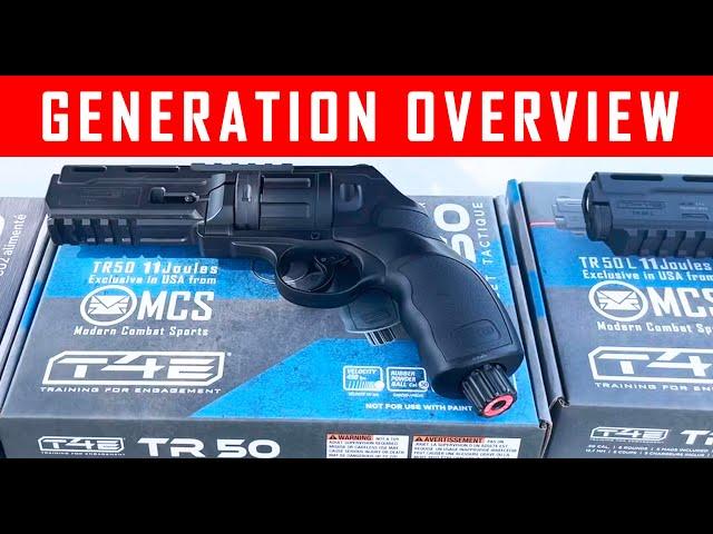 Different Generations Overview For  HDR 50 TR50 11 Joules Home Defense Revolver