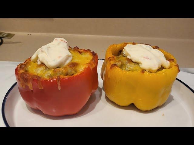 Spanish Style Stuffed Bell Peppers