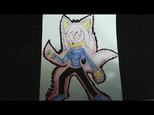 Drawing Of Fleetway Brandy The Lycan  ( Brenna Okazaki )