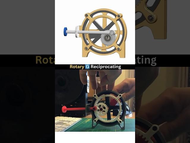 Useful Mechanism ️ Rotary to Reciprocate Motion  #cad #mechanism #engineering #mecha #solidworks