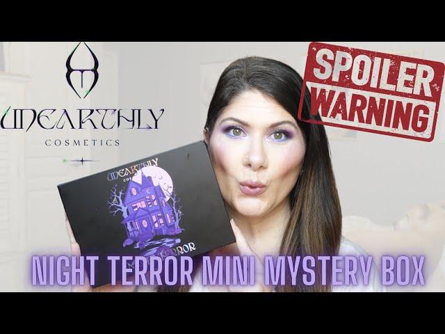 ️SPOILER ALERT️ UNEARTHLY COSMETICS NIGHT TERROR MINI MYSTERY BOX UNBOXING & TRY-ON!