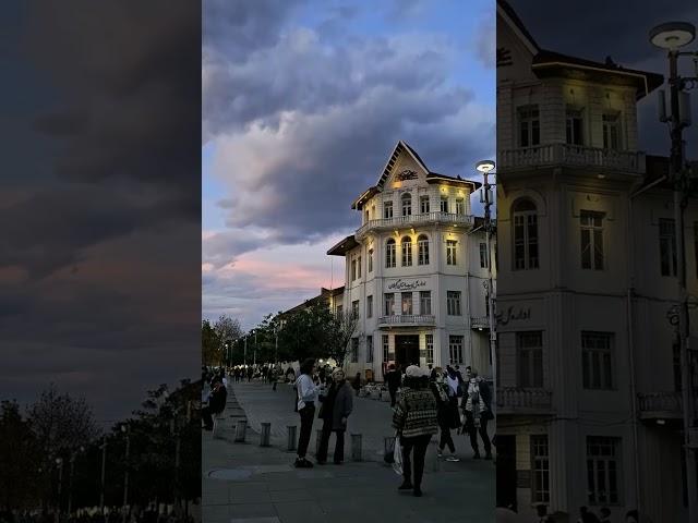 The beautiful sky of Rasht city. The capital of the independent state of Gilan, south of the Caspian