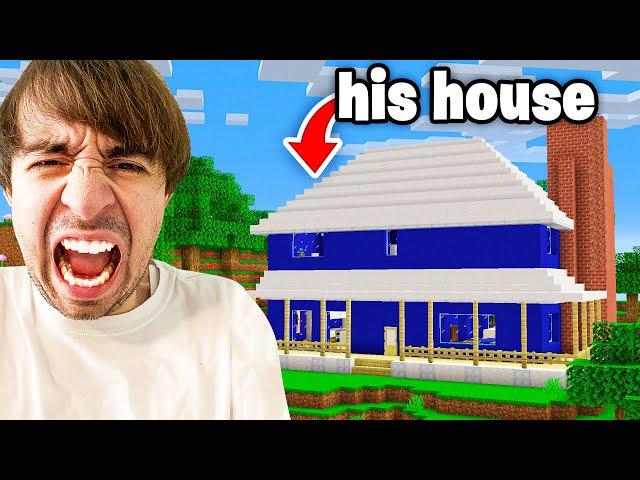 Fooling My Friend With His REAL HOUSE in Minecraft