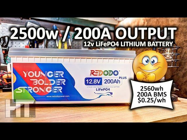 Redodo 200Ah Plus 12v LiFePO4 200A BMS Lithium Battery Review