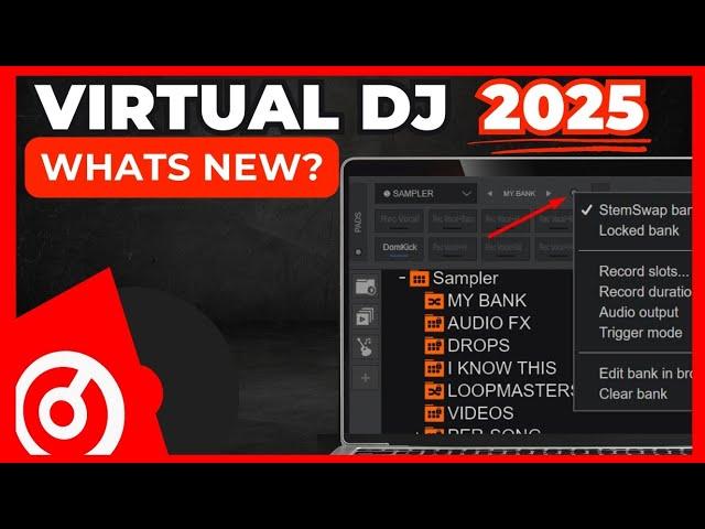 Virtual DJ 2025 is Here: Master the New StemSwap Sampler Feature! (Virtual DJ tutorials)