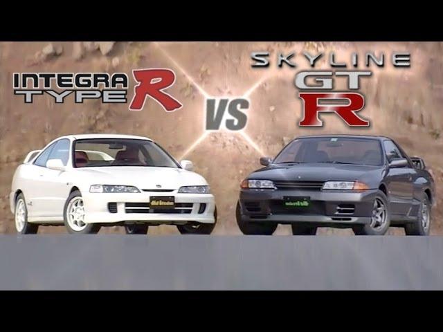 [ENG CC] FWD vs 4WD - Integra Type R DC2 200Hp vs Skyline R32 GT-R 280Hp HV24