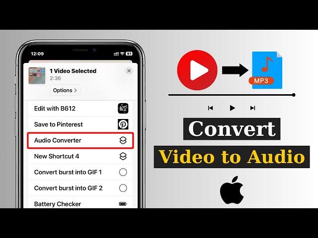 How To Convert Video to Audio on iPhone (mp4 to mp3) | Video to MP3 Converter on iOS 18