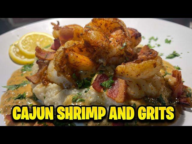 THE BEST SHRIMP AND GRITS CAJUN GRAVY RECIPE | Shrimp and Grits Recipe