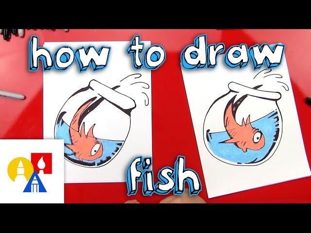 How To Draw Fish From The Cat In The Hat