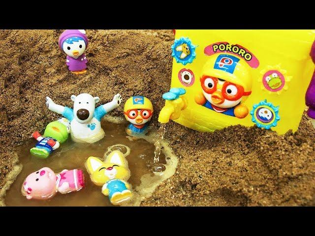 Sand Play Bath Toys for Baby with Pororo Friends