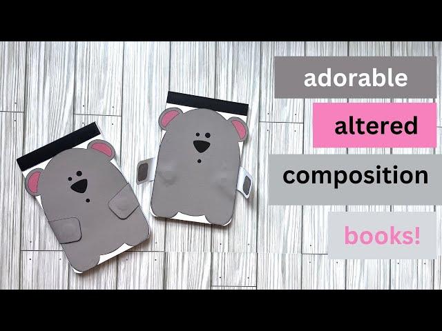 Adorable Hugging Bear Composition Book / FREE Download