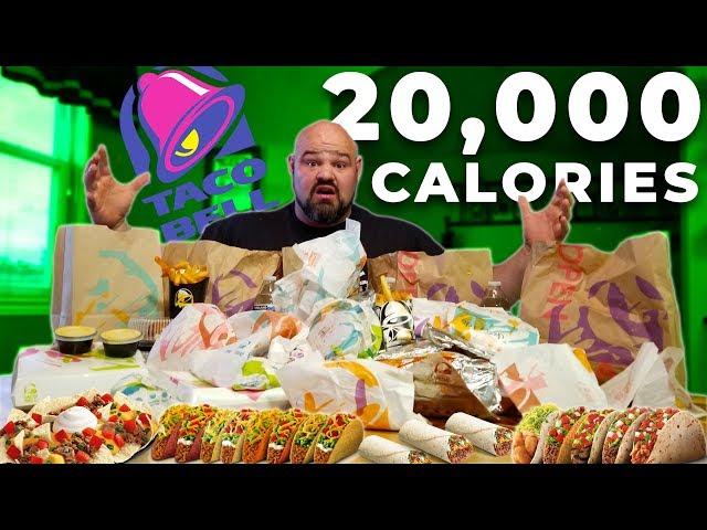 ENTIRE TACO BELL MENU CHALLENGE | STRONGMAN CHEAT MEAL