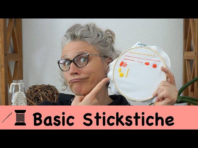 Basic Stickstiche / Sticken für Anfänger