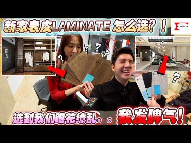 新家装修选橱柜Laminate表皮选到我发脾气！太难啦！！！【搬Okay系列】