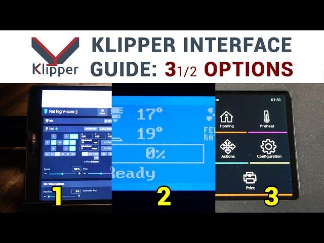 Klipper interfaces: Step by step guide to 3.5 options