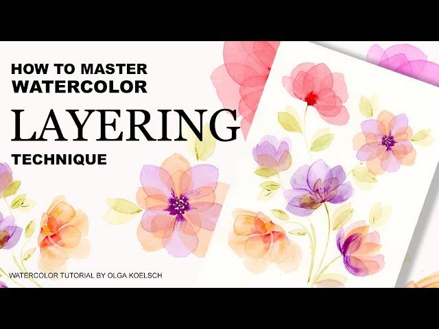 Watercolor DRILLS - How to Master Layering Technique FAST!