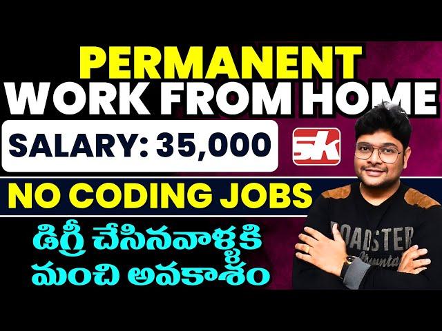 Permanent Work from Home job | Free Laptop Kit | Online job at Home | Latest jobs 2024 |@VtheTechee