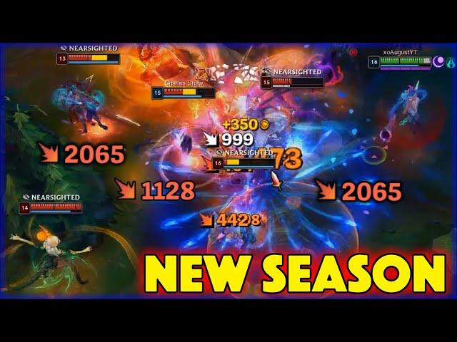 NEW SEASON LOL FUN Moments 2024 (Pentakill, Outplays, 1v5, Highlights, Montage) #277