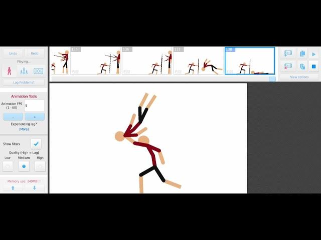 Kratos vs baulder Stickman animation