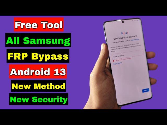 Free Tool ! All Samsung FRP Bypass Android 13 New Security | Without TalkBack | Without Apk Install