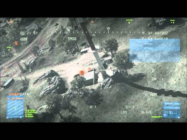 Battlefield 3 Jet gameplay - Beam scanning & useless Guided Missiles