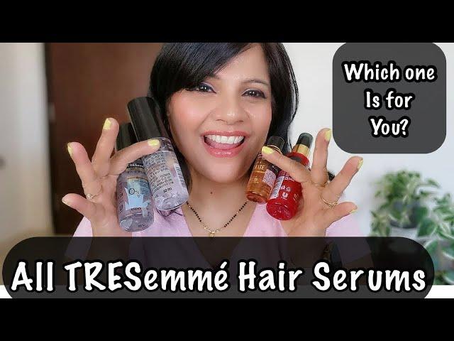 REVIEWING ALL TRESemmè HAIR SERUMS!! | Keratin Smooth, Gloss Ultimate, Pro Pure & Bond Plex