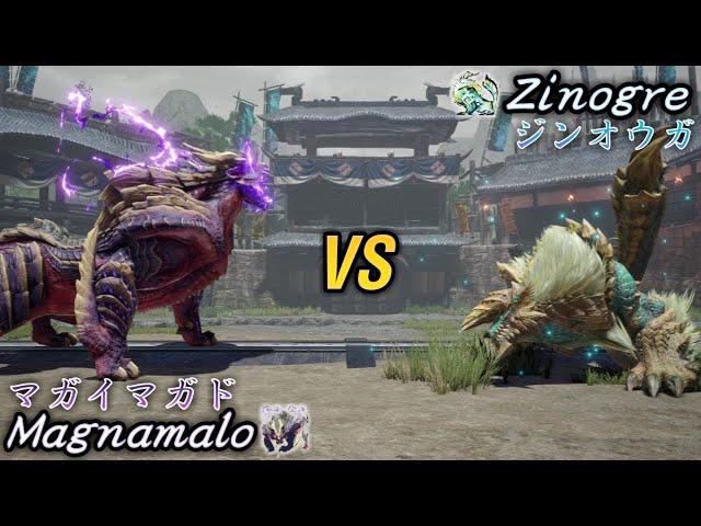 Monster Hunter Zinogre VS Magnamalo Epic Turf War Deathmatch ジンオウガ VS マガイマガド 縄張り争い    デスマッチ